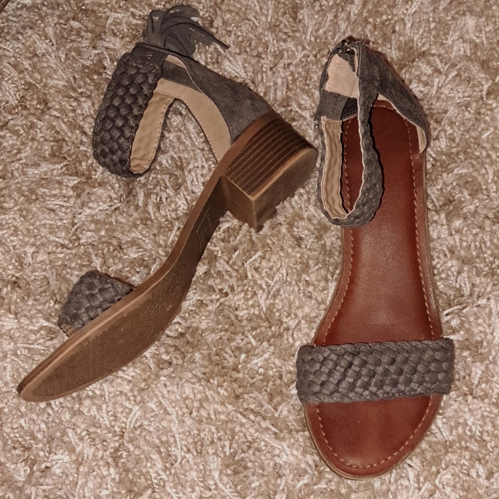 Rock & Candy By Zigi Woven Ankle Strap Sandals